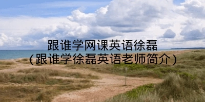 跟谁学网课英语徐磊(跟谁学徐磊英语老师简介)