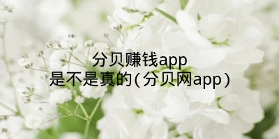 分贝赚钱app是不是真的(分贝网app)