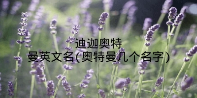 迪迦奥特曼英文名(奥特曼几个名字)