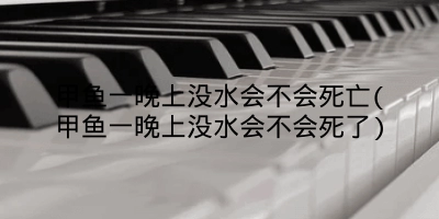 甲鱼一晚上没水会不会死亡(甲鱼一晚上没水会不会死了)