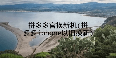 拼多多官换新机(拼多多iphone以旧换新)