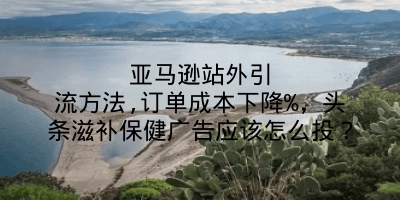 亚马逊站外引流方法,订单成本下降%，头条滋补保健广告应该怎么投？