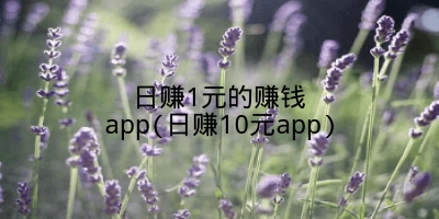 日赚1元的赚钱app(日赚10元app)