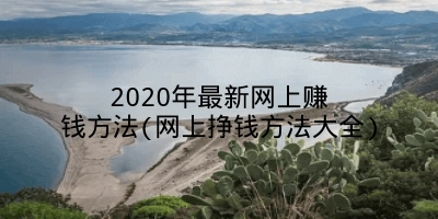 2020年最新网上赚钱方法(网上挣钱方法大全)