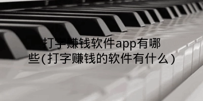 打字赚钱软件app有哪些(打字赚钱的软件有什么)