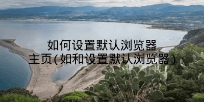 如何设置默认浏览器主页(如和设置默认浏览器)