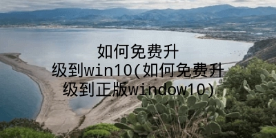 如何免费升级到win10(如何免费升级到正版window10)