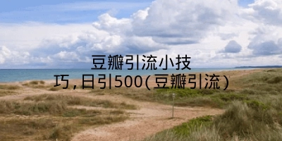 豆瓣引流小技巧,日引500(豆瓣引流)