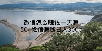 微信怎么赚钱一天赚50(微信赚钱日入300)