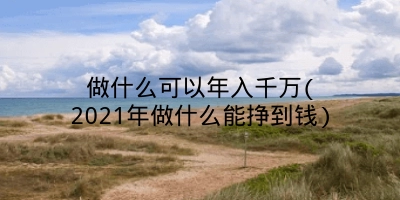 做什么可以年入千万(2021年做什么能挣到钱)