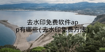 去水印免费软件app有哪些(去水印免费方法)