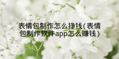 表情包制作怎么挣钱(表情包制作软件app怎么赚钱)