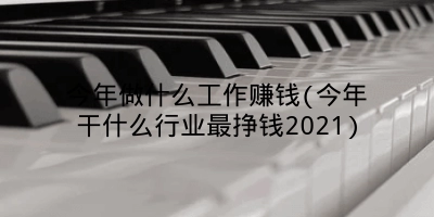 今年做什么工作赚钱(今年干什么行业最挣钱2021)