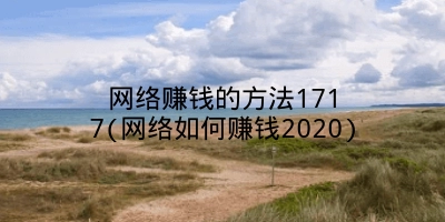 网络赚钱的方法1717(网络如何赚钱2020)