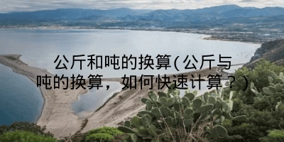 公斤和吨的换算(公斤与吨的换算，如何快速计算？)