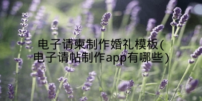 电子请柬制作婚礼模板(电子请帖制作app有哪些)