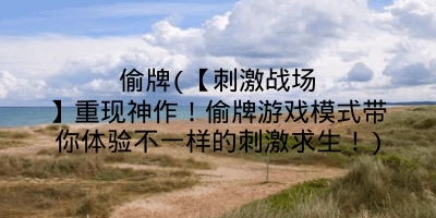 偷牌(【刺激战场】重现神作！偷牌游戏模式带你体验不一样的刺激求生！)
