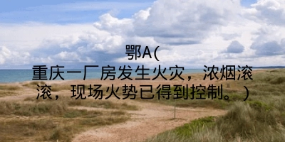鄂A(重庆一厂房发生火灾，浓烟滚滚，现场火势已得到控制。)