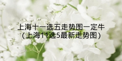 上海十一选五走势图一定牛(上海11选5最新走势图)