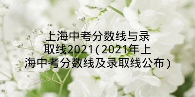 上海中考分数线与录取线2021(2021年上海中考分数线及录取线公布)