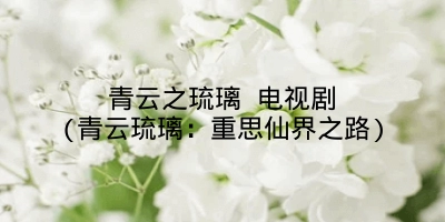 青云之琉璃 电视剧(青云琉璃：重思仙界之路)