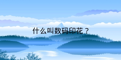 什么叫数码印花？