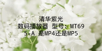 清华紫光数码播放器 型号：MT695-A 是MP4还是MP5