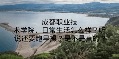 成都职业技术学院，日常生活怎么样？听说还要跑早操？是不是真的？