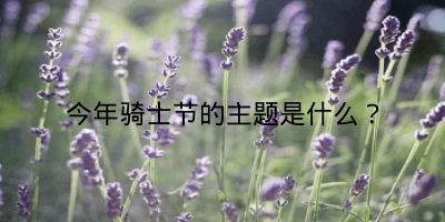 今年骑士节的主题是什么？