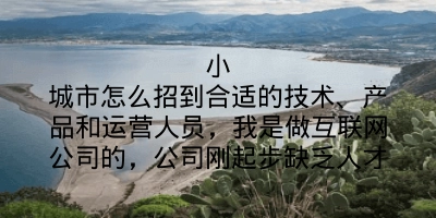 小城市怎么招到合适的技术、产品和运营人员，我是做互联网公司的，公司刚起步缺乏人才