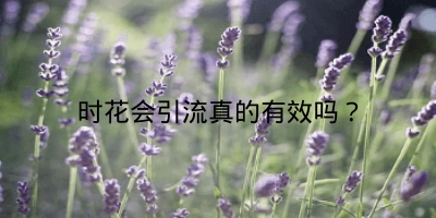 时花会引流真的有效吗？