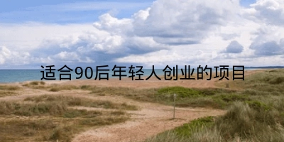 适合90后年轻人创业的项目