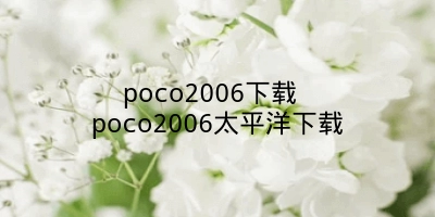 poco2006下载 poco2006太平洋下载