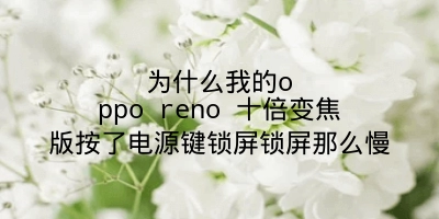 为什么我的oppo reno 十倍变焦版按了电源键锁屏锁屏那么慢