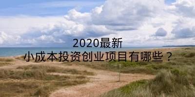 2020最新小成本投资创业项目有哪些？