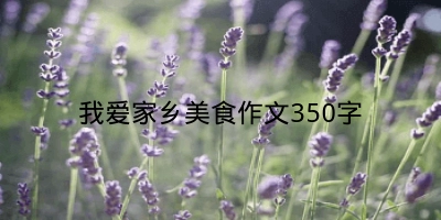 我爱家乡美食作文350字