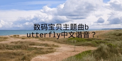 数码宝贝主题曲butterfly中文谐音？