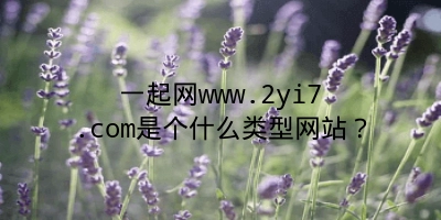 一起网www.2yi7.com是个什么类型网站？