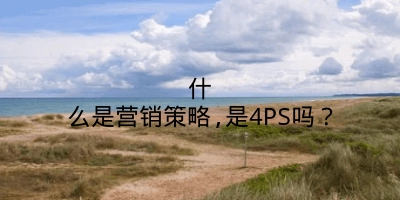 什么是营销策略,是4PS吗？