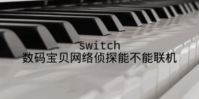 switch数码宝贝网络侦探能不能联机