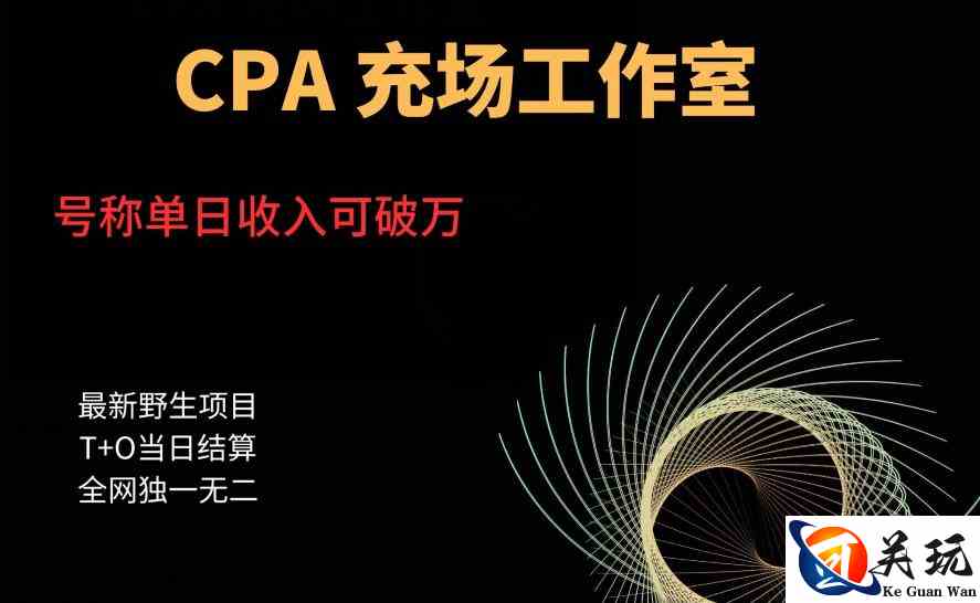 cpa充场工作室，号称单日收入10000+（揭秘）