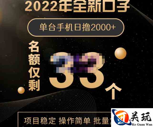 2022年全新口子，手机批量搬砖玩法，一部手机日撸2000+